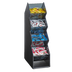Thumbnail image #1 for Vollrath Vertical Countertop Condiment Caddy, 4 Compartments, Black ABS Plastic and Smoked Acrylic