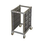 Thumbnail image #1 for Cambro UPR1826H20580 Mobile Half-Size Composite Plastic Sheet Pan Rack, End Loading, 20 Full-Size/40 Half-Size Capacity, 1-1/2" Rail Spacing