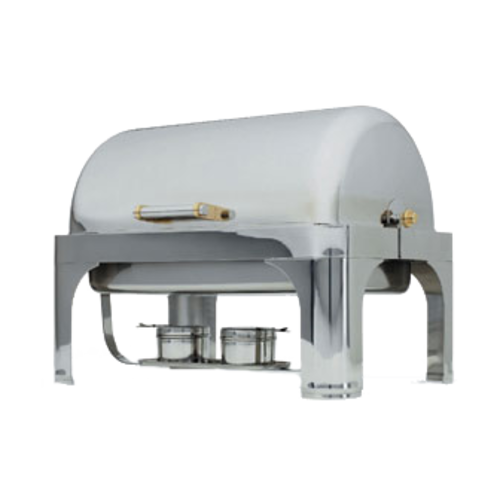 Product image #1 for New York, New York® 9 qt Countertop Oblong Roll Top Stainless Steel Chafer