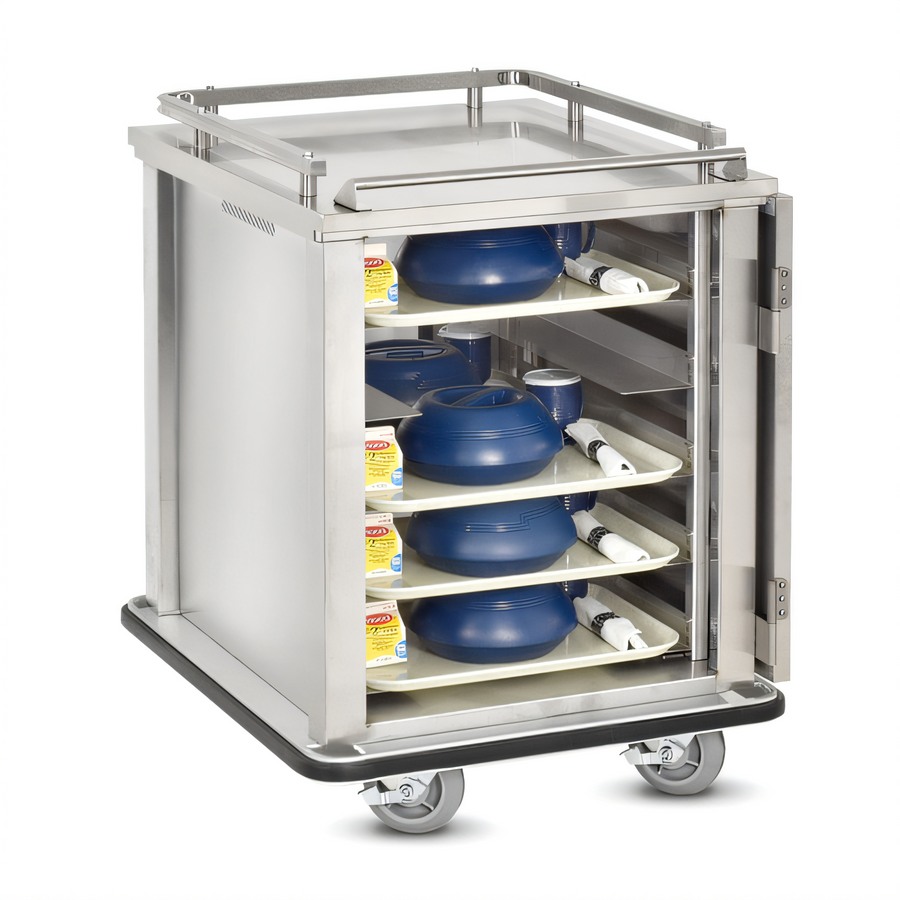 Product image #1 for FWE Mobile Stainless Steel Patient Tray Cart, 10 15" x 20" Trays or 5 18" x 26" Trays