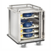 Thumbnail image #1 for FWE Mobile Stainless Steel Patient Tray Cart, 10 15
