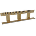 Thumbnail image #1 for Glastender BRT-24-PBR Triple-Column Countertop Glycol-Cooled Bridge Draft Dispensing Tower, 24 Faucets, Polished Brass Finish