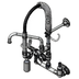 Thumbnail image #1 for T&S Brass Mini Pre-Rinse Wall-Mount Mixing Faucet with 8-Inch Swing Nozzle and Low-Flow Spray Valve