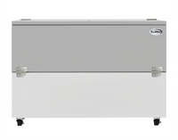Koolmore 58-Inch Commercial Milk Cooler, 16-Crate Capacity, Dual Vertical Swing Doors