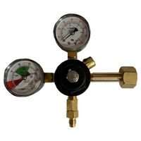 Glastender High-Pressure Tank-Mount CO2 Regulator Kit with Double Gauge and 50-Foot Gas Tubing