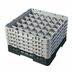 Thumbnail image #2 for Cambro Camrack 36-Compartment Full-Size Glass Rack with 5 Soft Gray Extenders, Black