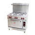 Thumbnail image #1 for Omcan USA 36-Inch Electric Commercial Range with 6 Hotplates and Thermostat-Controlled Oven
