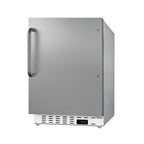 Thumbnail image #1 for Summit Commercial ALFZ36CSS Commercial 1-Section Undercounter All-Freezer, 2.68 Cu. Ft., Stainless Steel, Solid Reversible Door