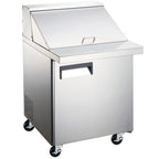 Thumbnail image #1 for Admiral Craft Equipment Corp. Black Diamond GRSLM-1D 27-1/2-Inch 1-Door Mega Top Refrigerated Salad/Sandwich Prep Table