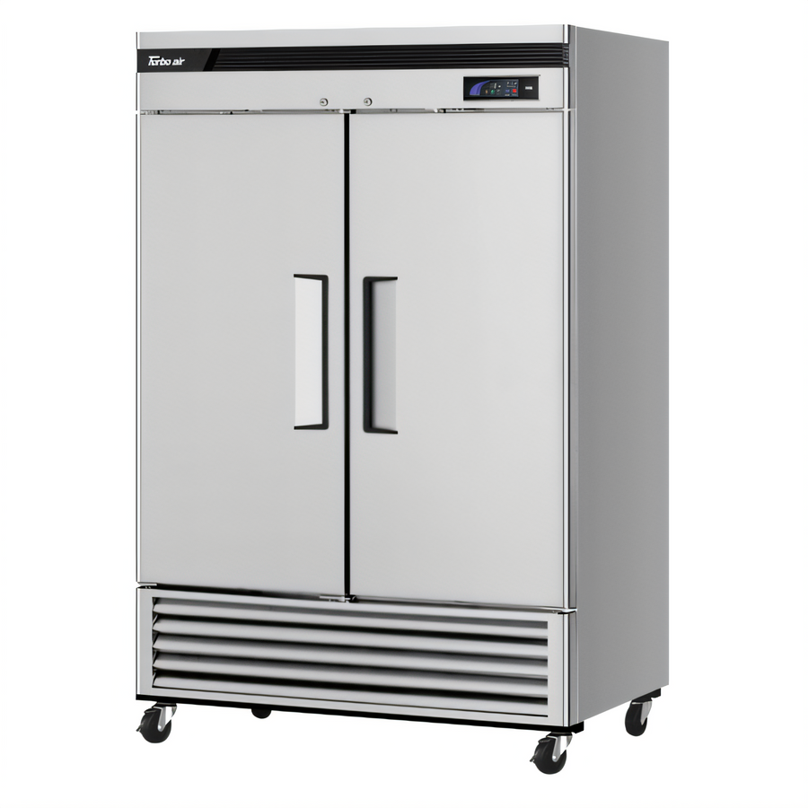 Product image #1 for Turbo Air Super Deluxe 39.9 Cu. Ft. Two-Section Reach-In Freezer, Stainless Steel, Bottom Mount