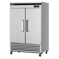 Turbo Air Super Deluxe 39.9 Cu. Ft. Two-Section Reach-In Freezer, Stainless Steel, Bottom Mount