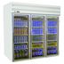 Thumbnail image #1 for Howard-McCray HMC GR75 Three-Section Glass Door Reach-In Refrigerator Merchandiser, 75 Cu. Ft., Top-Mount Self-Contained