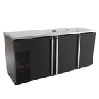 Thumbnail image #1 for Micro Matic USA Pro-Line MDD78-E-LT 80-Inch 3-Section Direct Draw Beer Cooler, 4 Half-Keg Capacity, Less Draft Towers