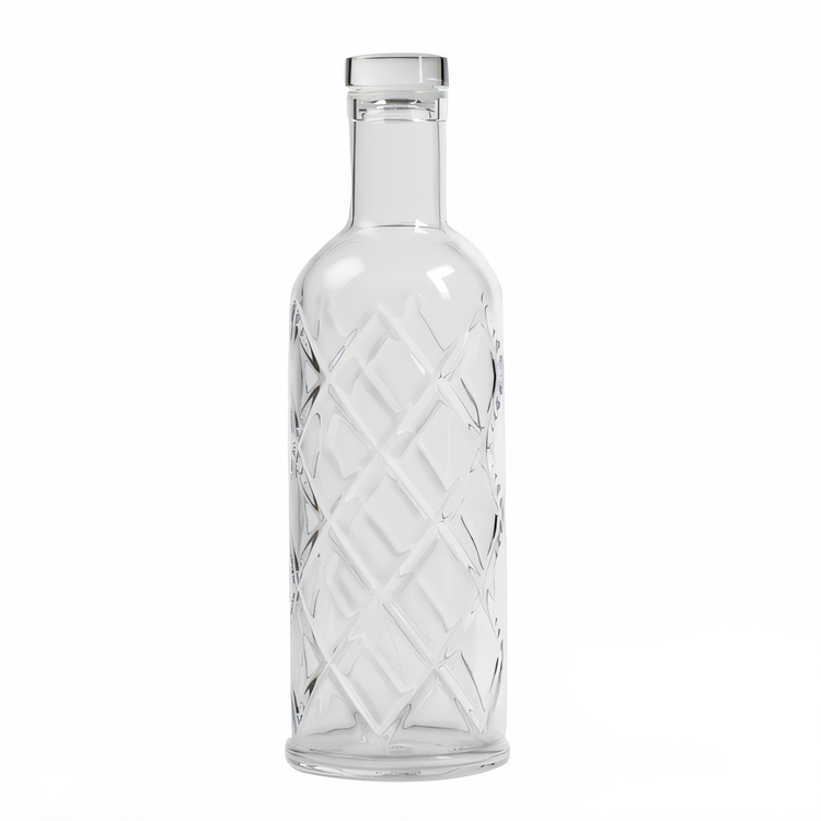 Product image #1 for American Metalcraft 34 oz Clear Diamond Plastic Water Bottle with Cap