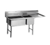Thumbnail image #1 for Eagle Group Spec-Master Supermarket Meat Platter Three-Compartment Sink, 59 x 37 in., 10 in. Backsplash