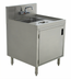 Thumbnail image #1 for Prestige Wet/Dry Waste Cabinet with Hinged Door, Hand Sink, Waste Chute, and Splash-Mount Faucet