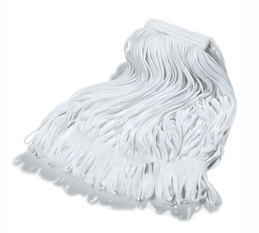 Product image #1 for Carlisle Rough n’ Ready Medium Rough Surface Looped-End Mop Head, 17 oz, White