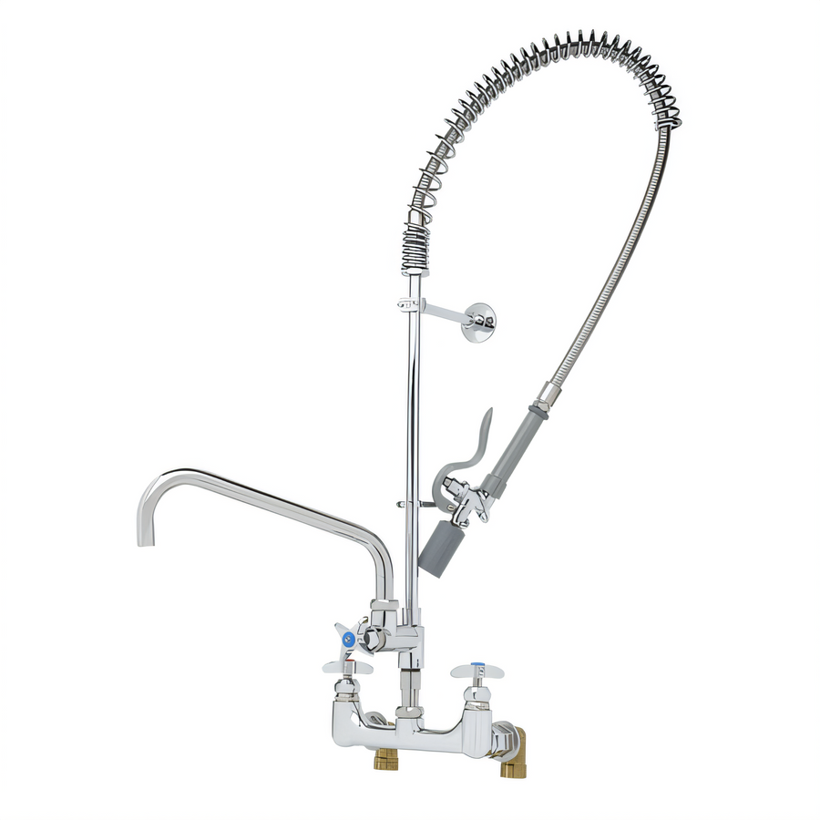 Product image #1 for T&S Brass Big-Flo EasyInstall Wall-Mount Pre-Rinse Unit with Add-On Faucet and 12-Inch Swing Nozzle