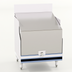 Thumbnail image #1 for Advance Tabco Prestige 24-Inch Stainless Steel Locking Cover for PRLR-24 Liquor Display Cabinet