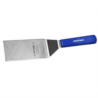 Dexter Russell Sani-Safe Cool Blue 6 x 3-Inch Solid Hamburger Turner with Blue Polypropylene Handle
