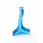 Thumbnail image #1 for T&S Brass 001145-45 Glass Filler Faucet Handle, Retro Lever Arm, 2-9/16 in, Light Blue Thermoplastic