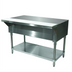 Thumbnail image #1 for Advance Tabco Triumph Solid Top Utility Station with Poly Cutting Board and Open Shelf Base