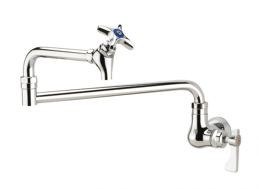 Product image #1 for Krowne Royal Series Low-Lead Wall-Mounted Pot Filler Faucet with 24-Inch Jointed Spout