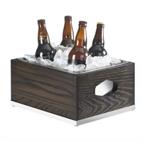Cinderwood Rectangular Oak Wood Ice Housing with Clear Polycarbonate Pan