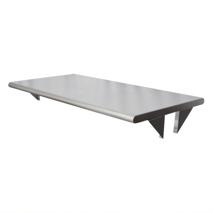 Product image #1 for BK Resources 24 x 24 Inch Stainless Steel Pass Through Shelf, 8 Inch Max Wall Thickness