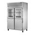 Thumbnail image #1 for True SPEC SERIES Two-Section Reach-In Refrigerator with 2 Glass Half Doors and 2 Stainless Steel Half Doors