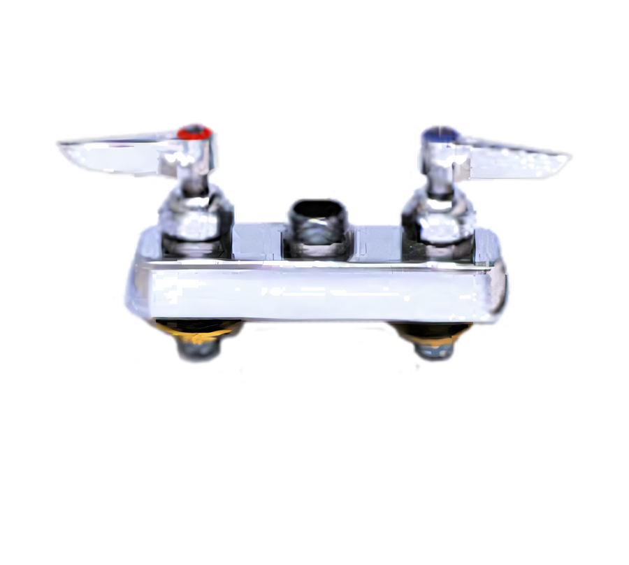 Product image #1 for T&S Brass B-1123-M Deck-Mounted Workboard Faucet with 12-Inch Swing Nozzle, 8-Inch Centers