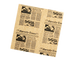 Thumbnail image #1 for American Metalcraft 16 x 16 Inch Square Natural Newspaper Fry and Basket Paper Liners, 1,000 Count