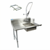 Thumbnail image #1 for 72-Inch Straight Stainless Steel Soiled Dish Table with Left-to-Right Operation and Pre-Rinse Sink