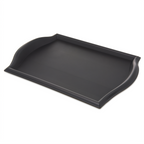 Thumbnail image #1 for CFS Brands Bistro 1217BT03 Fast Food & Cafeteria Tray, 17" x 12", Black, Polypropylene, Curved Handles Case of 12