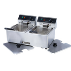 Thumbnail image #1 for Admiral Craft DF-6L/2 Countertop Double Electric Deep Fryer, 6 Liter Per Pot, 120V