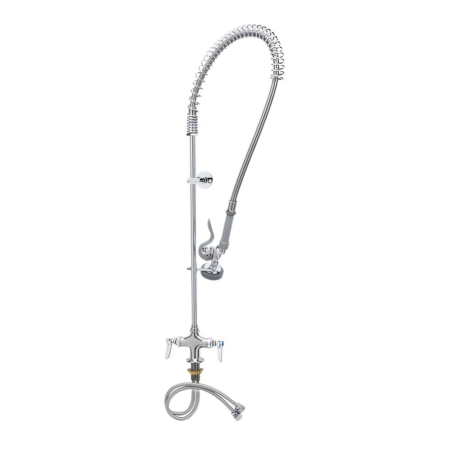 Product image #1 for T&S EasyInstall Single Hole Deck Mount Pre-Rinse Unit with 44" Flexible Hose and 1.15 GPM Spray Valve