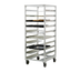 Thumbnail image #1 for Universal Full-Height Mobile Open-Side Aluminum Oval Tray Rack, 10-Tray Capacity