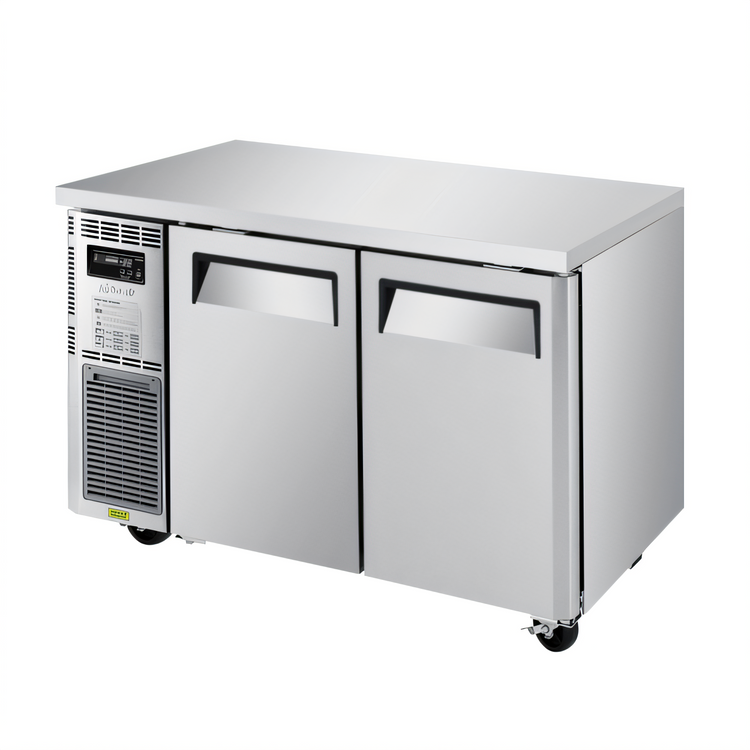 Product image #1 for Turbo Air J Series Narrow Two-Section Side Mount Undercounter Refrigerator, 8.27 Cu. Ft., Stainless Steel