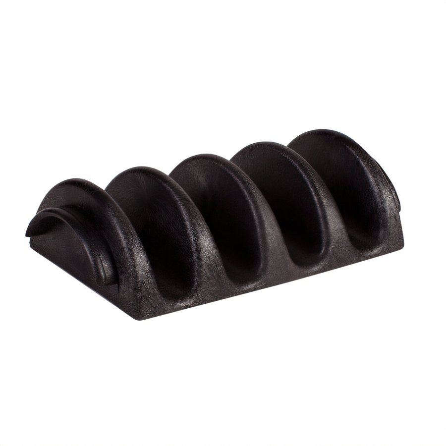 Product image #1 for Winco Black Plastic Taco Server Holds 4 Tacos