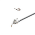 Thumbnail image #1 for Pot & Glass Filler with Curved Plain-End Nozzle, 68-Inch Flexible Stainless Steel Hose, and Wall Hook