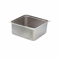 Omcan USA 2/3 Size Stainless Steel Solid Steam Table Pan, 6-Inch Deep