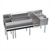 Thumbnail image #1 for Krowne Zero-Step 68-Inch Underbar Beverage Workstation with Center Ice Bin, 10-Circuit Cold Plate, Dump Sink, and Speedrail