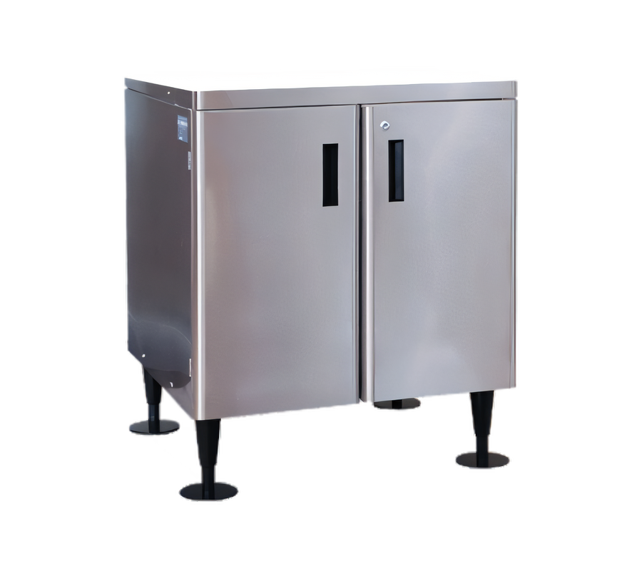 Product image #1 for Hoshizaki 30-Inch Stainless Steel Equipment Stand with Locking Cabinet Doors for DM-200B Icemaker/Dispenser
