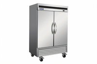 IKON Refrigeration IB54F 42 Cu. Ft. Two-Section Bottom-Mount Reach-In Freezer with Solid Stainless Steel Doors