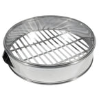 Thumbnail image #1 for Town Equipment 36524 24-Inch Diameter Dim Sum Steamer, 5-Inch High, 18/8 Stainless Steel