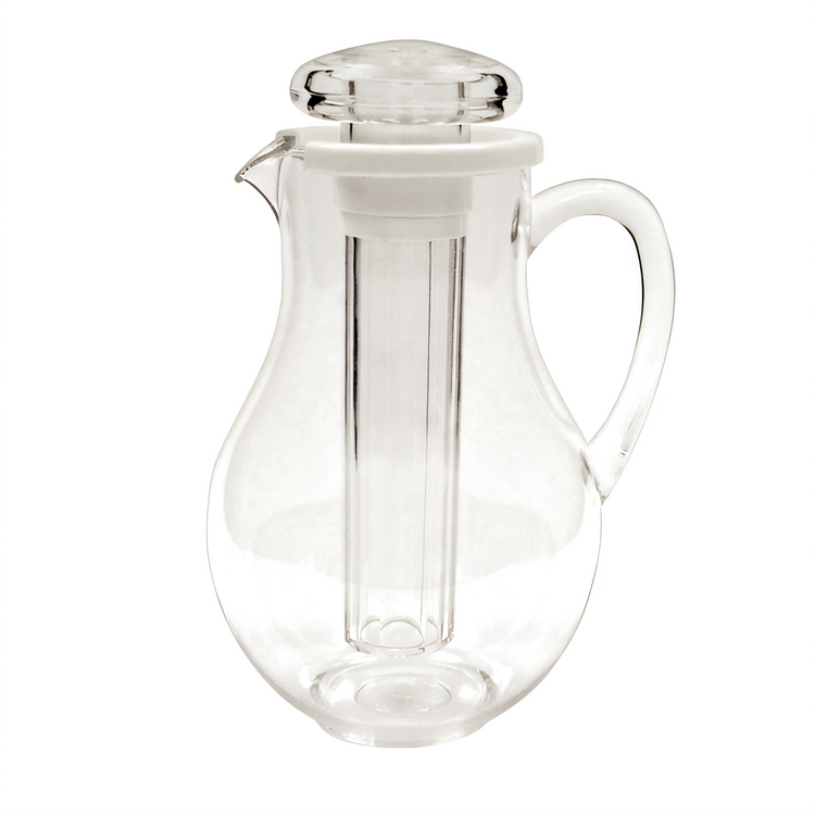 Product image #1 for Winco Clear Polycarbonate 2 Qt Water Pitcher with Built-In Ice Core and Handle