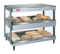 Hatco Glo-Ray® GRSDH-60D 60-Inch Countertop Dual Shelf Pass-Thru Merchandising Warmer