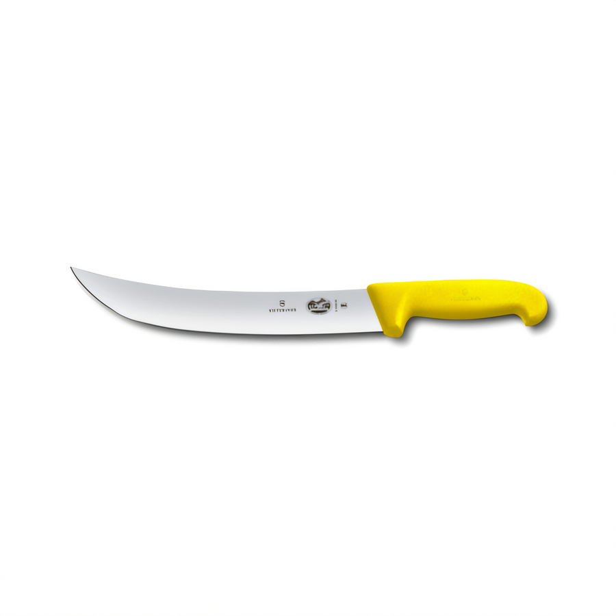 Product image #1 for Victorinox Fibrox HACCP 10-Inch Stamped Cimeter Knife with Yellow Fibrox Handle