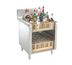 Thumbnail image #1 for Advance Tabco Prestige Supreme Underbar Slanted-Top Glass Rack Storage Unit, 24-Inch W x 30-Inch D x 36-Inch H, 3-Rack Capacity