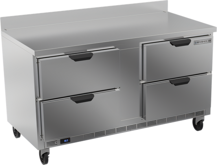 Product image #1 for Beverage-Air 60-Inch Two-Section Worktop Refrigerator with 4 Drawers